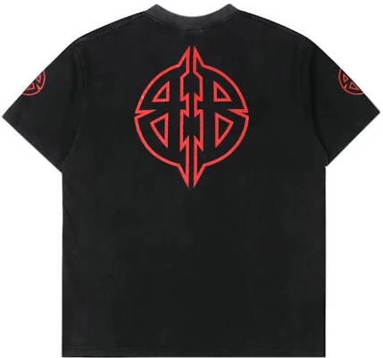 Balenciaga FW23 Baju-T Hitam Cetakan Logo Alphabet Regular Fit. 764235TPVI21568 Lookbook Balenciaga FW23 Baju-T Hitam Cetakan Logo Alphabet Regular Fit. 764235TPVI21568