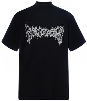 발렌시아가 FW23 알파벳 프린트 오버사이즈 블랙 유니섹스 티셔츠. 739028TPVN51070 Buy 발렌시아가 FW23 알파벳 프린트 오버사이즈 블랙 유니섹스 티셔츠. 739028TPVN51070