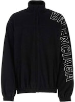 Balenciaga FW23 Black Logo Print High Neck Long Sleeve Jacket Unisex. 755106TJQ321000 Balenciaga FW23 Black Logo Print High Neck Long Sleeve Jacket Unisex. 755106TJQ321000
