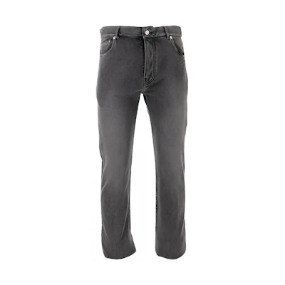 Balenciaga FW23 Black Loose Fit Button Straight-Leg Jeans 662766TKVG51000