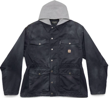 Balenciaga FW23 黑色拼接口袋加大版外套 男女通用 751713TOP084100 Buy Balenciaga FW23 黑色拼接口袋加大版外套 男女通用 751713TOP084100