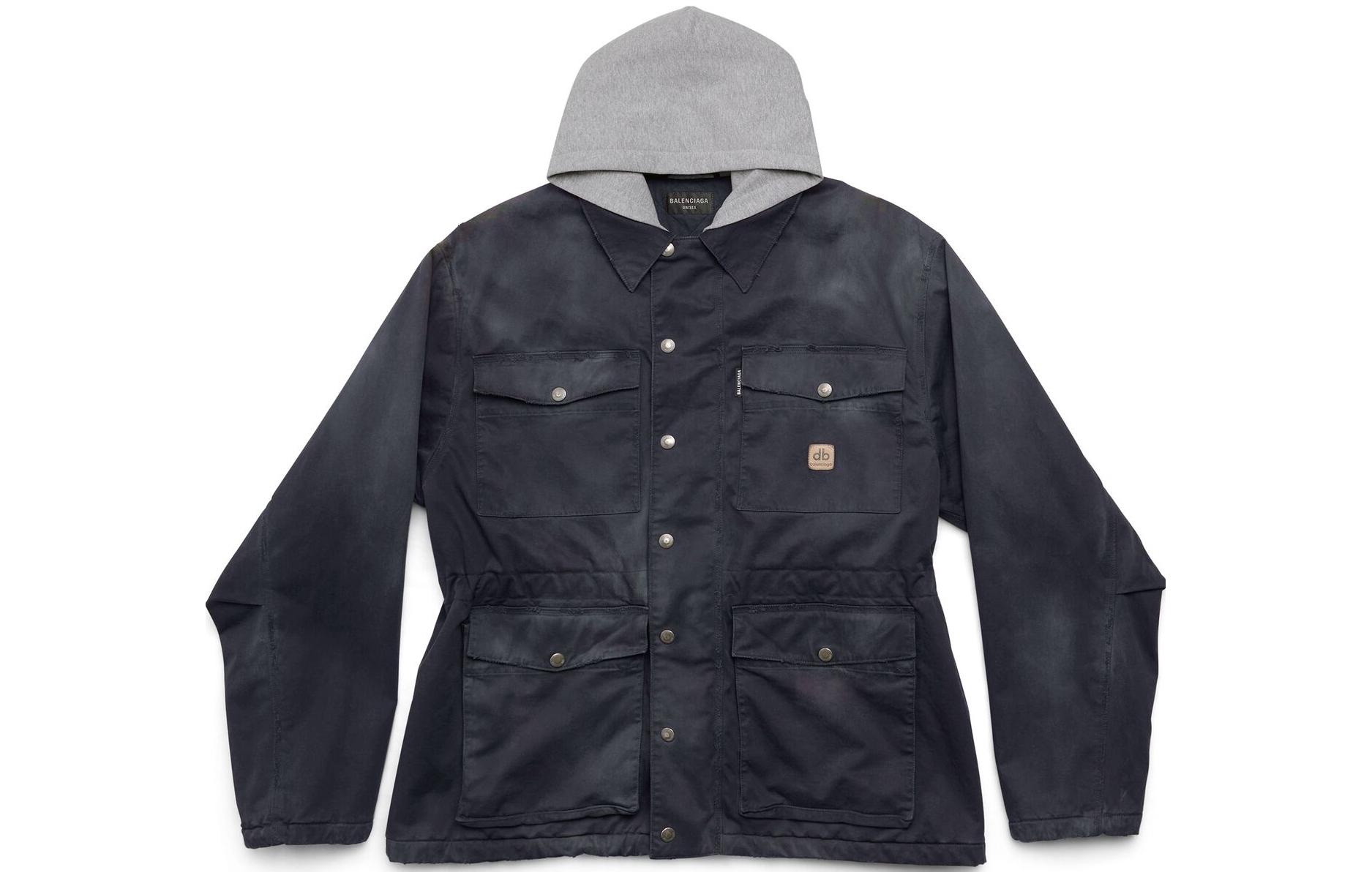 Order Balenciaga FW23 黑色拼接口袋加大版外套 男女通用 751713TOP084100