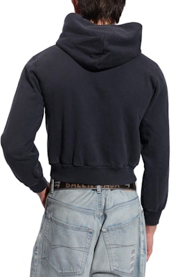 巴黎世家FW23男士黑色修身连帽拉链卫衣及短裤套装 773284TPVO91083 Shop 巴黎世家FW23男士黑色修身连帽拉链卫衣及短裤套装 773284TPVO91083