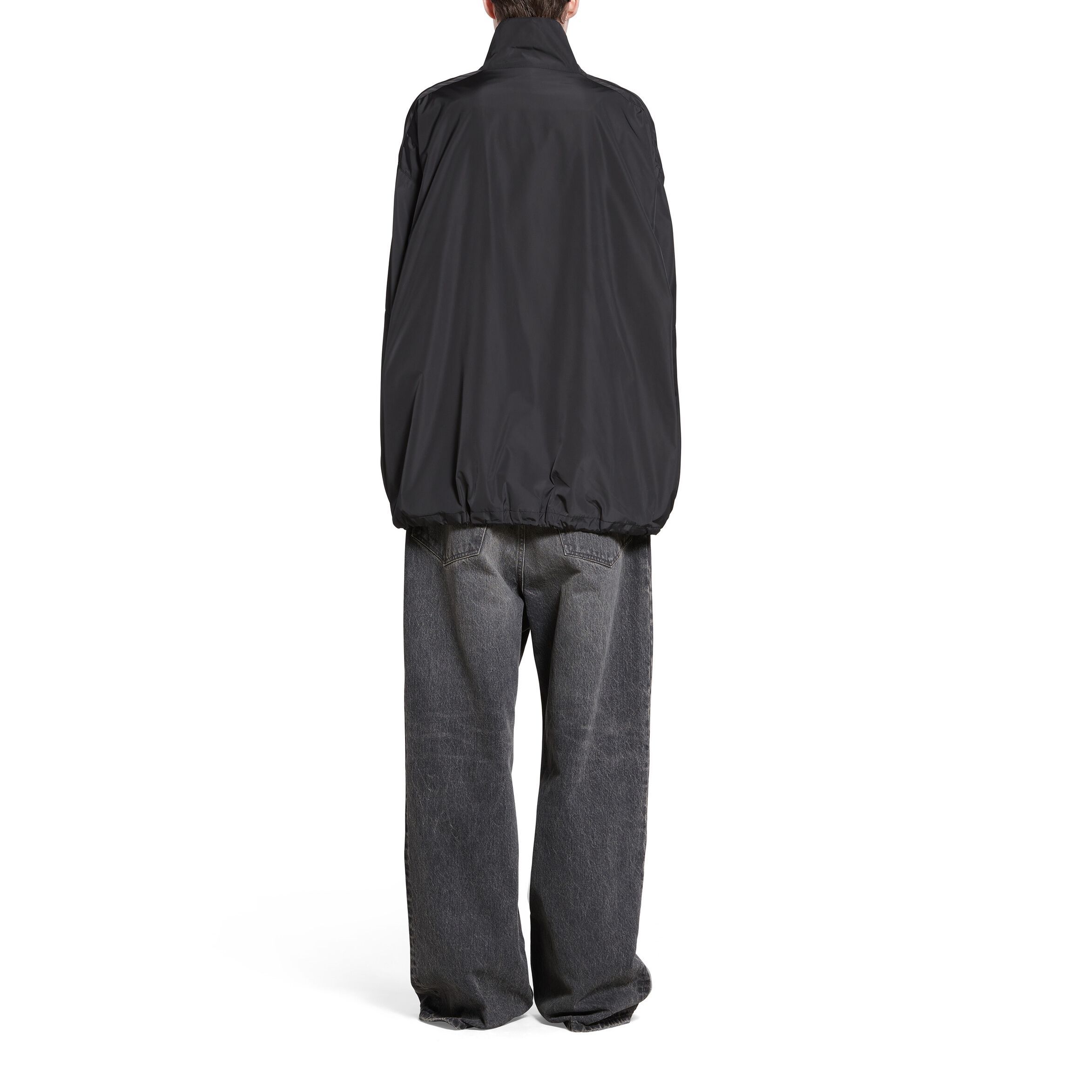 Sizing バレンシアガ FW23 ブラック ジップアップジャケット レタープリント ユニセックス. 725302TPO061000