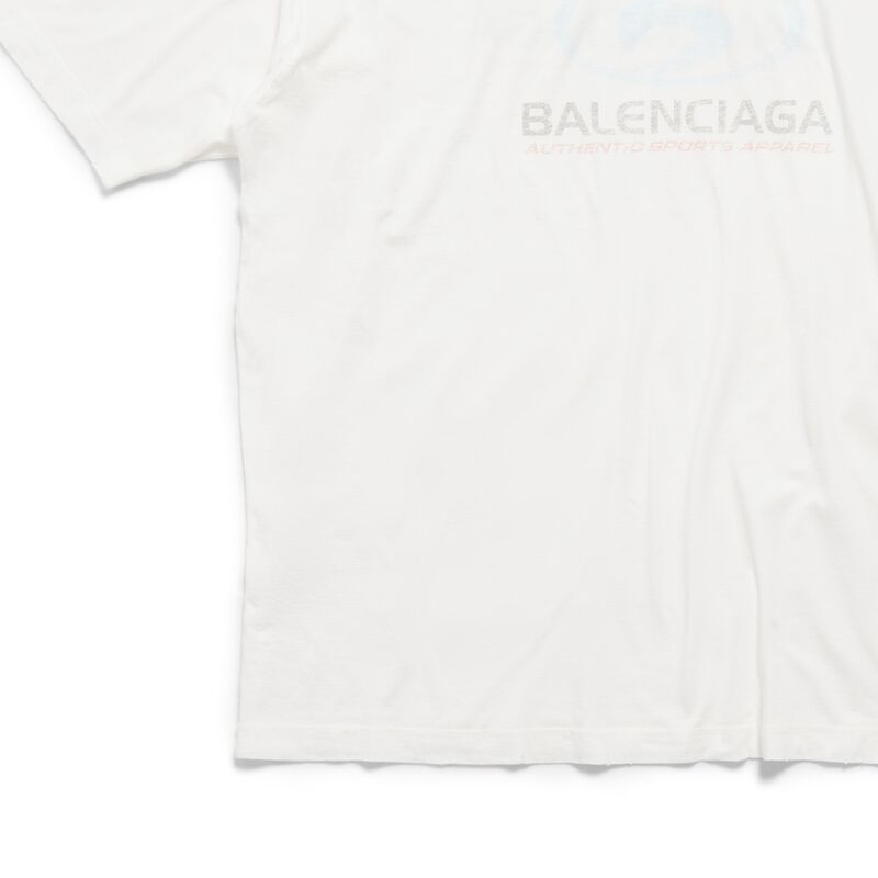 Cheap バレンシアガ FW23 ユニセックス ロゴグラフィックプリント Tシャツ レギュラーフィット. 764235TPVM39038