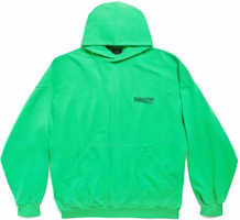 Balenciaga FW23 Green Logo Print Oversized Hoodie Unisex. 739024TPVD23600 Balenciaga FW23 Green Logo Print Oversized Hoodie Unisex. 739024TPVD23600