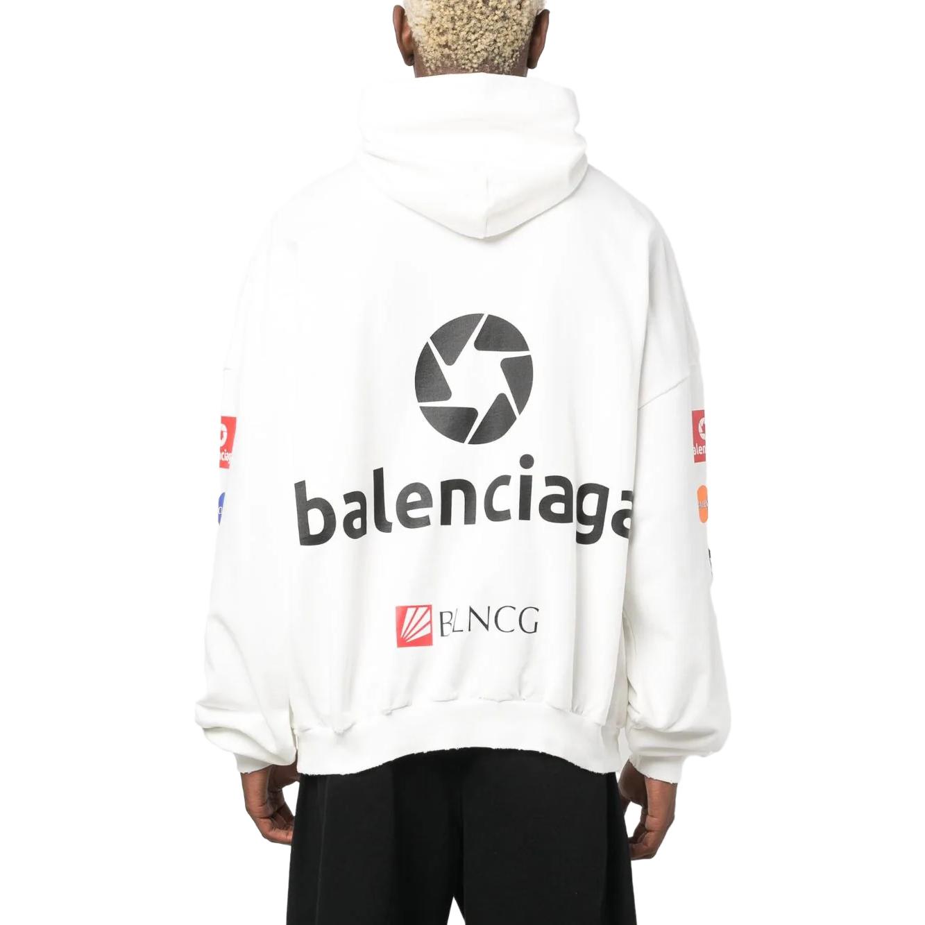 Purchase Sudadera Balenciaga FW23 Logo Letras Unisex Ajuste Oversize Blanca. 767885TPVF19000