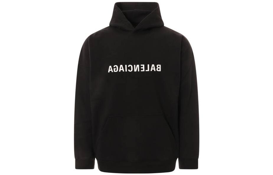 Balenciaga FW23 Letter Print Black Hoodie Menswear 6749863TNVR31070
