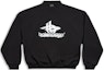 Order Balenciaga FW23 Letter Print Black Oversized Pullover Sweatshirt Men. 767860TPVF31070