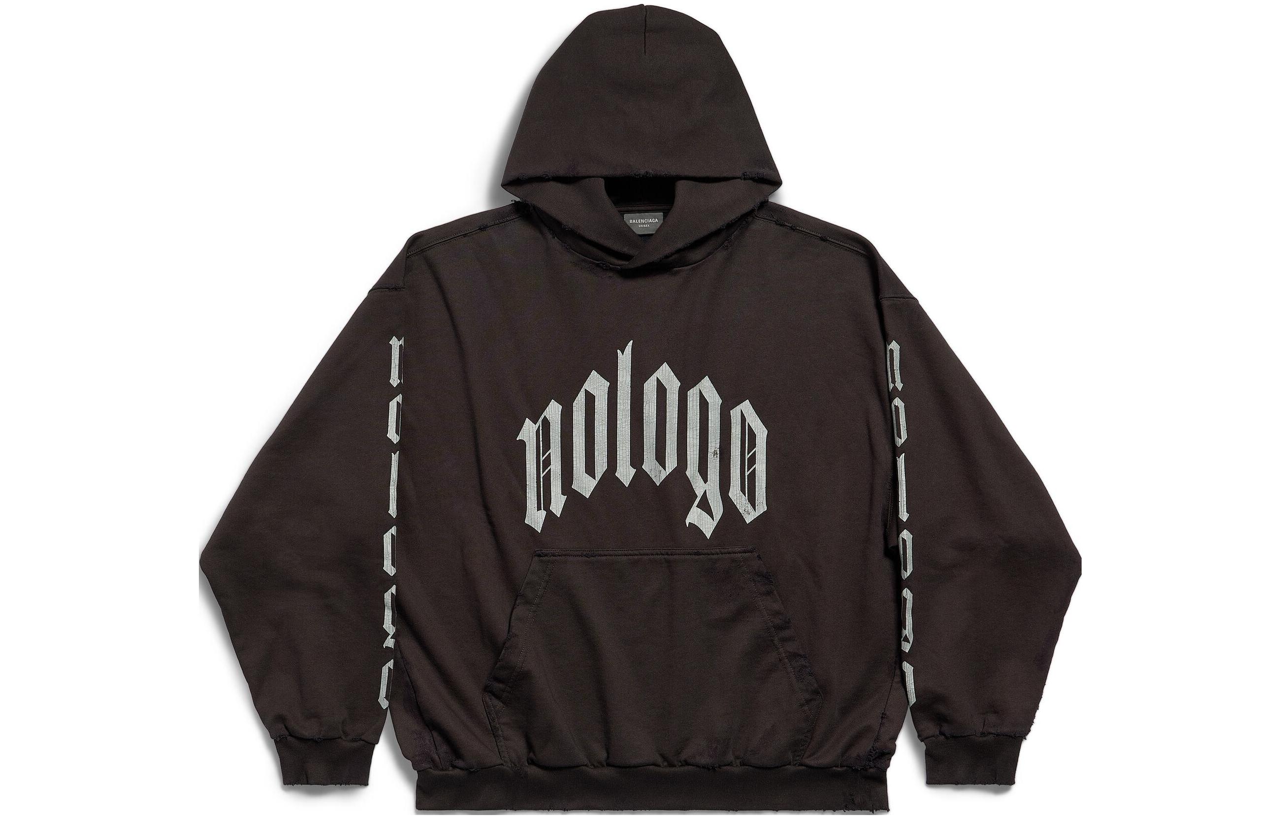 Balenciaga FW23 Letter Print Hoodie Unisex. 767877TQVK75708 圖 2