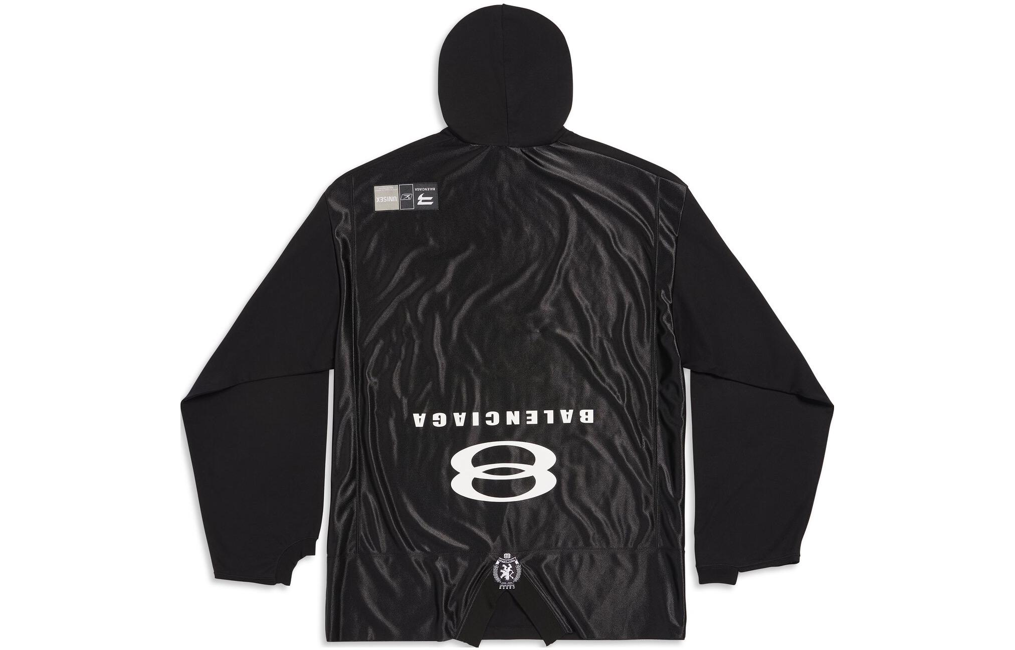 Balenciaga FW23 Letter Print Hoodie Unisex Black - Oversized Fit. 768067TPVG91070 圖 3