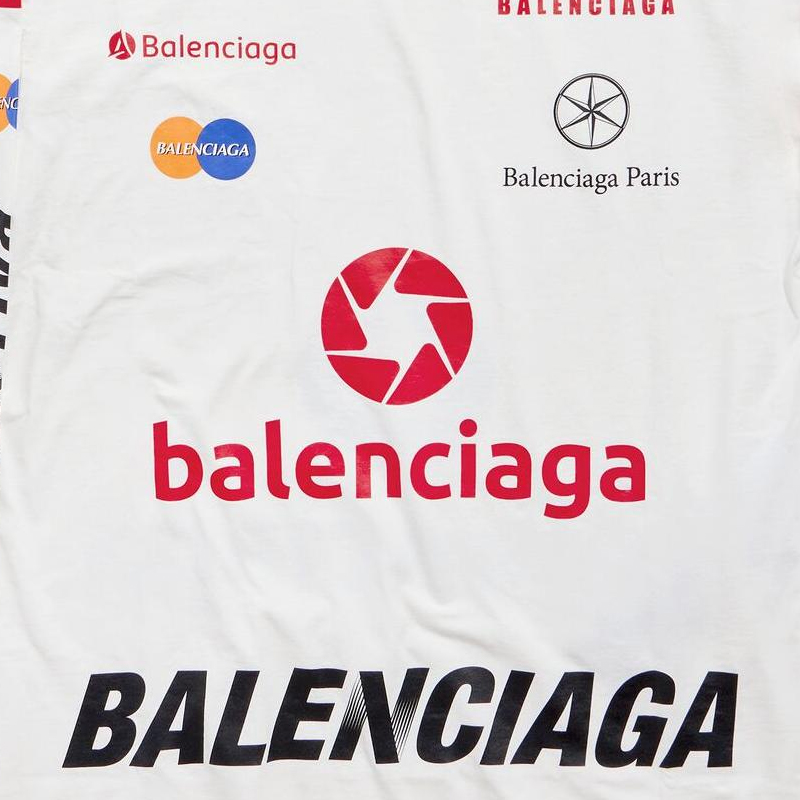 Details for 발렌시아가 FW23 레터 프린트 니트 롱슬리브 티셔츠 유니섹스 화이트 루즈핏 767879TPVE99000