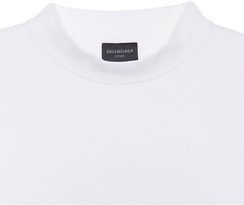 Balenciaga FW23 Baju Lengan Panjang Putih Cetakan Huruf Oversized Lelaki. 720250TPVD79065 Shop Balenciaga FW23 Baju Lengan Panjang Putih Cetakan Huruf Oversized Lelaki. 720250TPVD79065