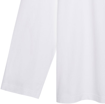 Balenciaga FW23 Baju Lengan Panjang Putih Cetakan Huruf Oversized Lelaki. 720250TPVD79065 Sizing Balenciaga FW23 Baju Lengan Panjang Putih Cetakan Huruf Oversized Lelaki. 720250TPVD79065