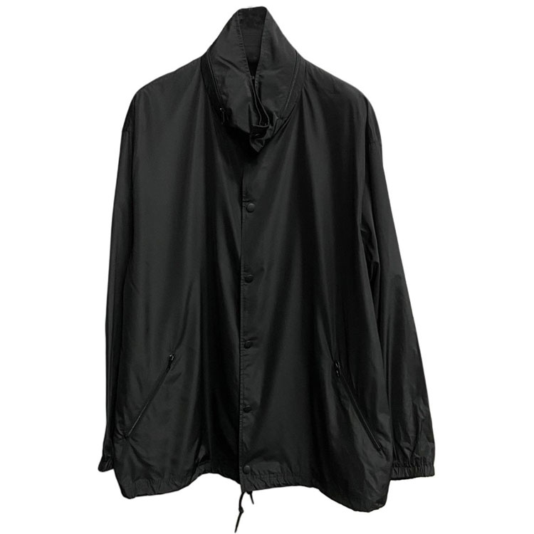 Balenciaga FW23 Letter Print Stand Collar Jacket Black Regular Fit 556238TYD361000