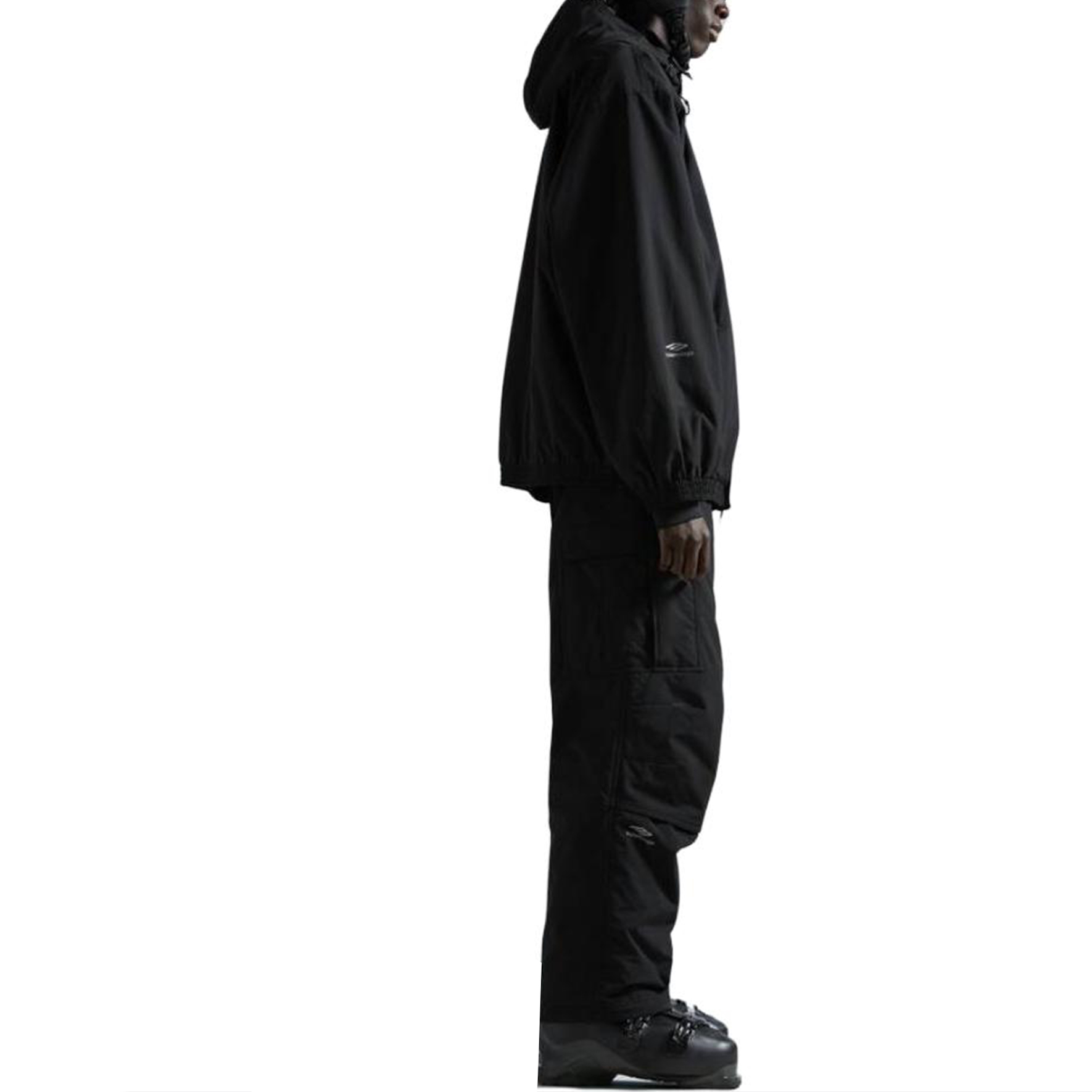 Balenciaga FW23 Logo Print Black Hoodie Regular Fit  Ski Jacket. 773988ТРО411000 圖 7