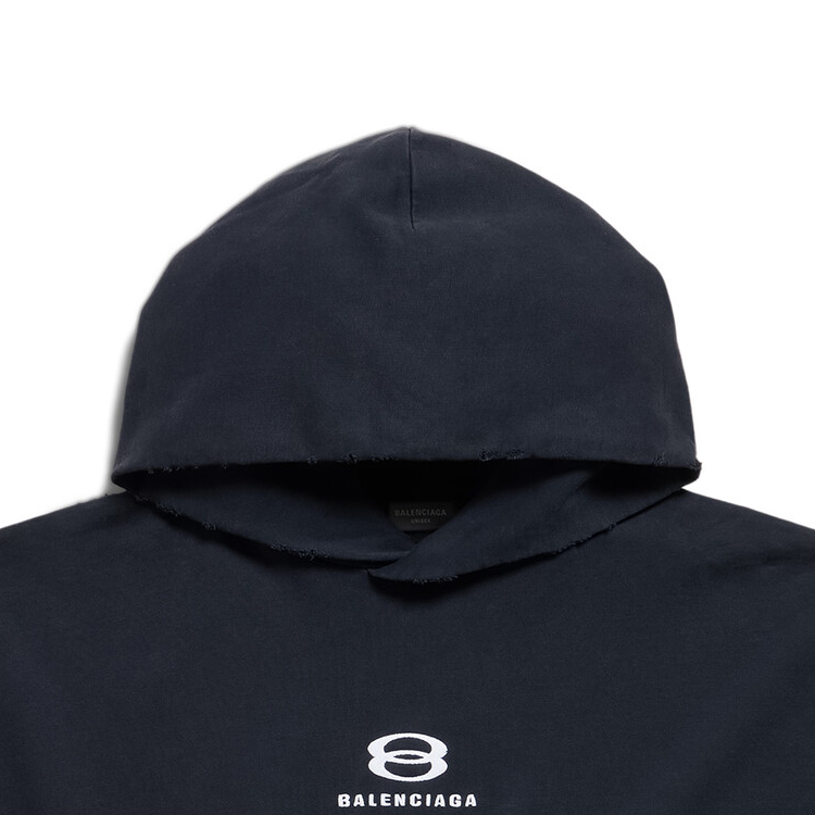 Balenciaga FW23 Logo Print Black Unisex Oversized Hoodie. 783397TQVB21569 圖 7