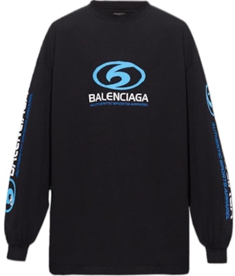 Balenciaga FW23 Logo Print Crewneck Sweatshirt Relaxed Fit Black Menswear 739027TPVU61165 Order Balenciaga FW23 Logo Print Crewneck Sweatshirt Relaxed Fit Black Menswear 739027TPVU61165