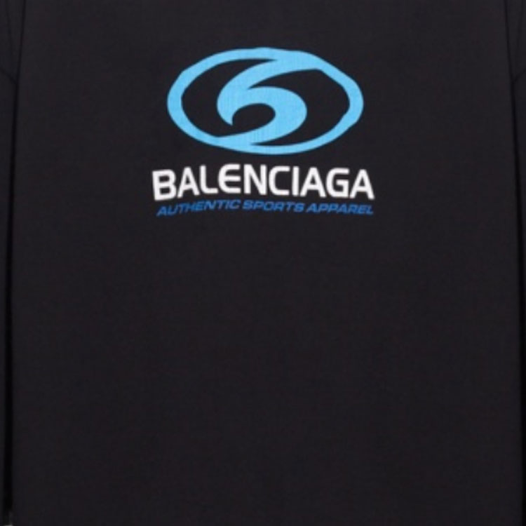 Lookbook Balenciaga FW23 Logo Print Crewneck Sweatshirt Relaxed Fit Black Menswear 739027TPVU61165