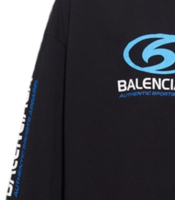 Balenciaga FW23 Logo Print Crewneck Sweatshirt Relaxed Fit Black Menswear 739027TPVU61165 Purchase Balenciaga FW23 Logo Print Crewneck Sweatshirt Relaxed Fit Black Menswear 739027TPVU61165