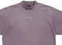 Shop Balenciaga FW23 Logo Print Crewneck T-Shirt Regular Fit Purple Gray 764235TPVK15500