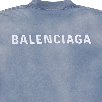 巴黎世家FW23标志印花常规版型蓝白圆领短袖T恤 764235TPVK14313 Sizing 巴黎世家FW23标志印花常规版型蓝白圆领短袖T恤 764235TPVK14313