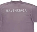 Cheap Balenciaga FW23 Logo Print Crewneck T-Shirt Regular Fit Purple Gray 764235TPVK15500