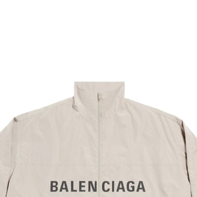 Balenciaga FW23 Logo Print High-Neck Long Sleeve Jacket  Loose Fit Off-White 725302TPO069501 圖 5