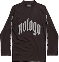 Balenciaga FW23 Logo Print Long Sleeve T-Shirt Unisex Regular Fit. 788244TQVK51200 Balenciaga FW23 Logo Print Long Sleeve T-Shirt Unisex Regular Fit. 788244TQVK51200