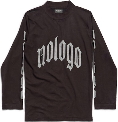 バレンシアガ FW23 ロゴプリント 長袖Tシャツ ユニセックス レギュラーフィット。 788244TQVK51200 Buy バレンシアガ FW23 ロゴプリント 長袖Tシャツ ユニセックス レギュラーフィット。 788244TQVK51200