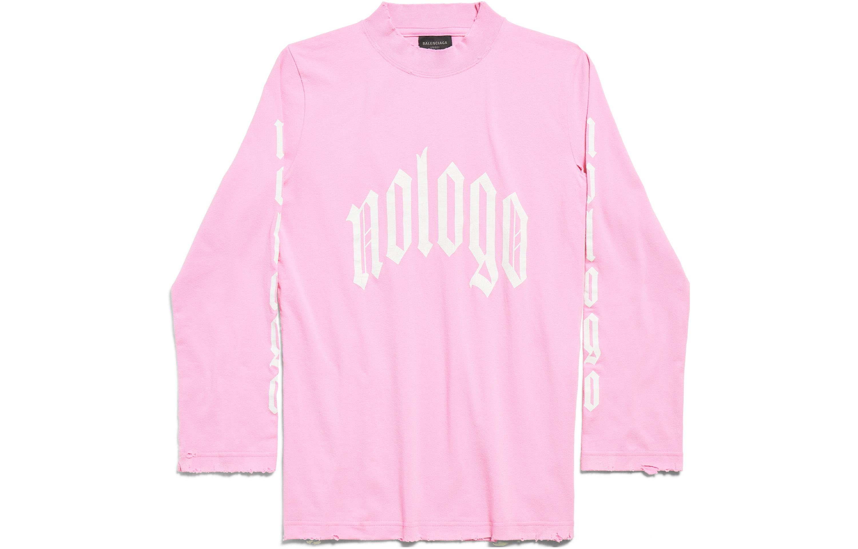 Sizing バレンシアガ FW23 ロゴプリント 長袖Tシャツ ユニセックス レギュラーフィット。 788244TQVK51200