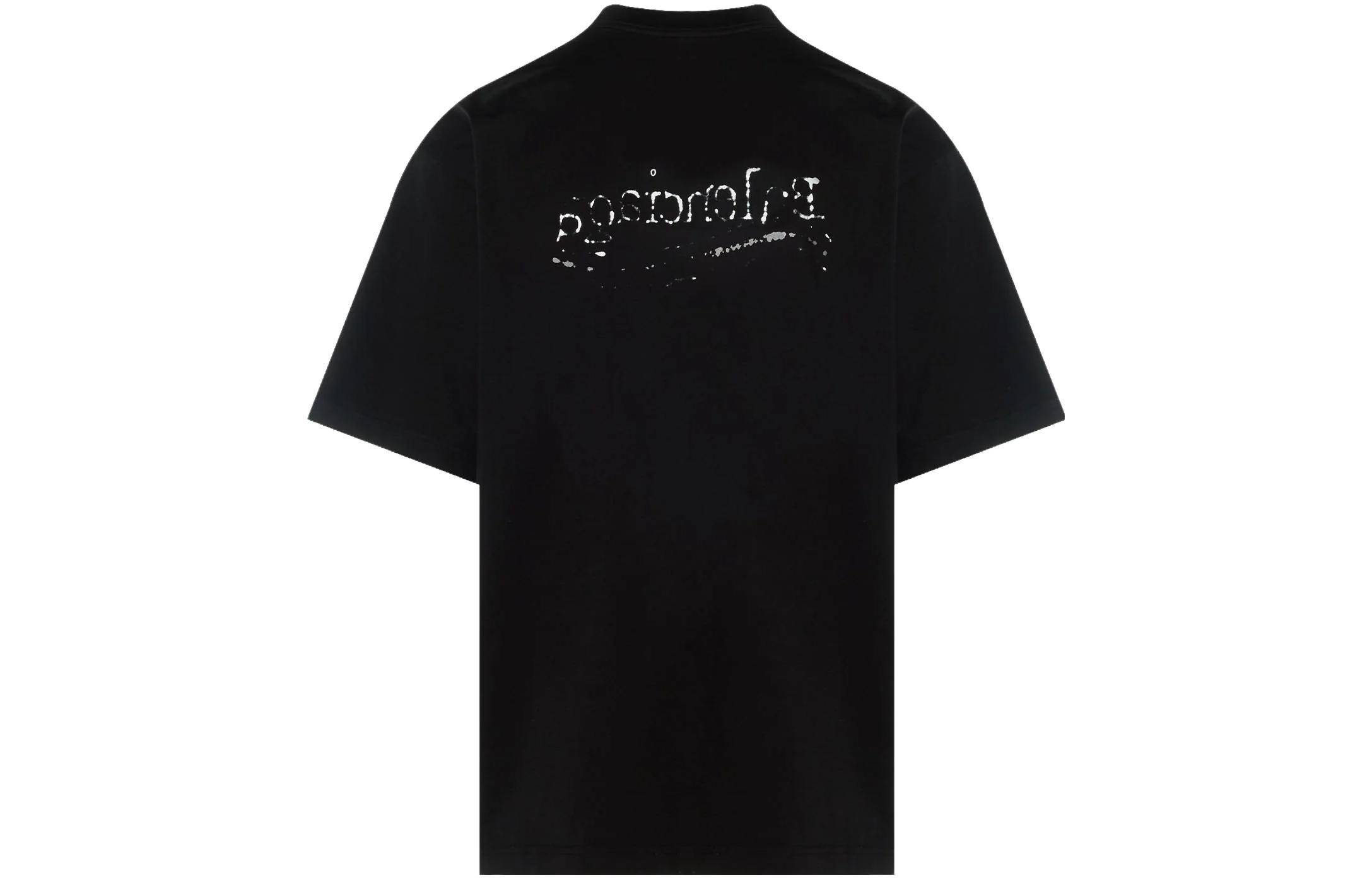 Balenciaga FW23 Logo Print Oversized Black T-Shirt Menswear. 641675TNVE71197 圖 3