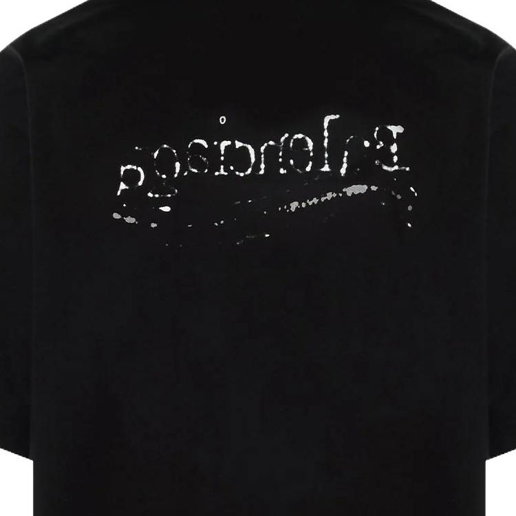 Balenciaga FW23 Logo Print Oversized Black T-Shirt Menswear. 641675TNVE71197 圖 8