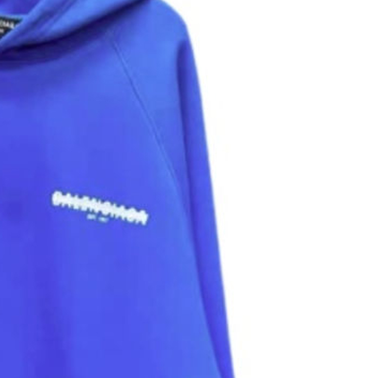 Balenciaga FW23 Logo Print Oversized Hoodie Blue  Long Sleeve Pullover. 697879TMVH24024 圖 5