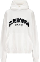Balenciaga FW23 Logo Print Oversized Hoodie Unisex White 761458TPVG19040 Balenciaga FW23 Logo Print Oversized Hoodie Unisex White 761458TPVG19040