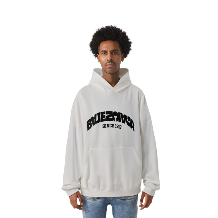 Details for 巴黎世家FW23logo印花宽松连帽衫男女同款白色 761458TPVG19040