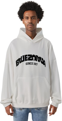 巴黎世家FW23logo印花宽松连帽衫男女同款白色 761458TPVG19040 Details for 巴黎世家FW23logo印花宽松连帽衫男女同款白色 761458TPVG19040