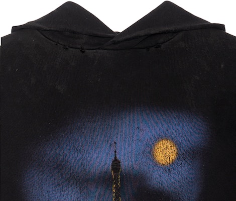 巴黎世家 FW23 男女同款黑色Logo印花宽松连帽衫 744462TOVE31055 Details for 巴黎世家 FW23 男女同款黑色Logo印花宽松连帽衫 744462TOVE31055