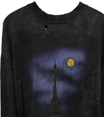 발렌시아가 FW23 로고 프린트 오버사이즈 롱슬리브 티셔츠 유니섹스 블랙. 744449TOVE41055 Shop 발렌시아가 FW23 로고 프린트 오버사이즈 롱슬리브 티셔츠 유니섹스 블랙. 744449TOVE41055