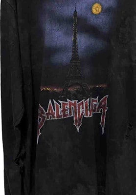 발렌시아가 FW23 로고 프린트 오버사이즈 롱슬리브 티셔츠 유니섹스 블랙. 744449TOVE41055 Purchase 발렌시아가 FW23 로고 프린트 오버사이즈 롱슬리브 티셔츠 유니섹스 블랙. 744449TOVE41055