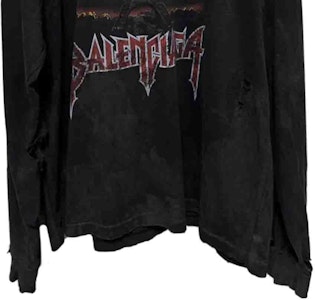 バレンシアガ FW23 ロゴプリント オーバーサイズ 長袖Tシャツ ユニセックス ブラック 744449TOVE41055 Details for バレンシアガ FW23 ロゴプリント オーバーサイズ 長袖Tシャツ ユニセックス ブラック 744449TOVE41055