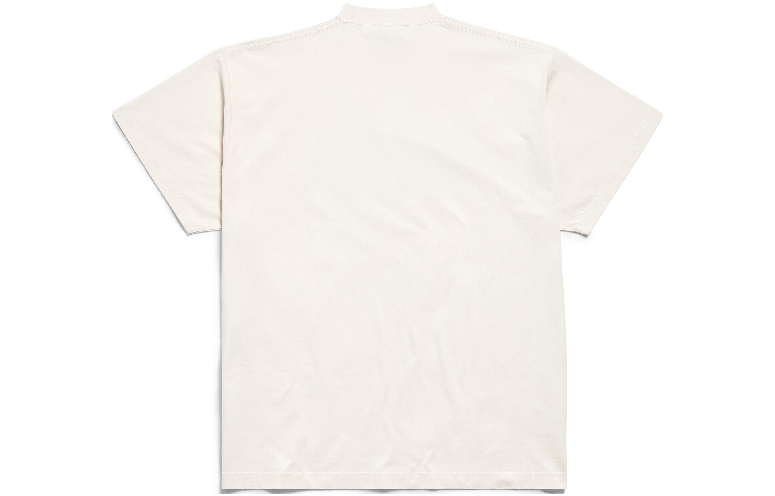 Lookbook Balenciaga FW23 Logo Print Oversized Unisex Casual Crewneck T-Shirt. 787349TQVG31569