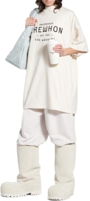 Balenciaga FW23 Logo Print Oversized Unisex Casual Crewneck T-Shirt. 787349TQVG31569 Shop Balenciaga FW23 Logo Print Oversized Unisex Casual Crewneck T-Shirt. 787349TQVG31569