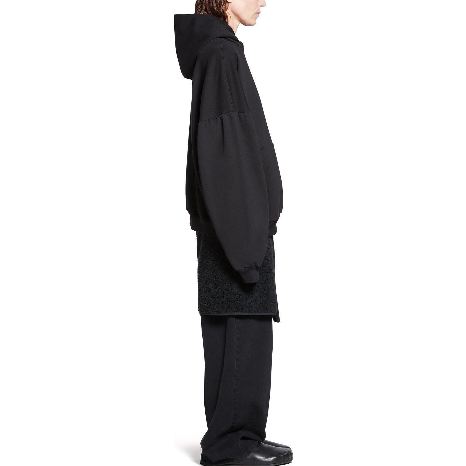 Balenciaga FW23 Logo Rhinestone Hoodie Unisex Oversized Fit Black. 761458TPVP51000 圖 5