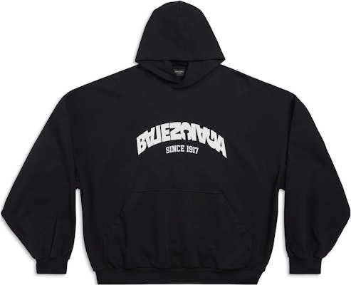 Balenciaga FW23 Hoodie Unisex Oversized Hitam Logo Print. 761458TPVG11070 Order Balenciaga FW23 Hoodie Unisex Oversized Hitam Logo Print. 761458TPVG11070