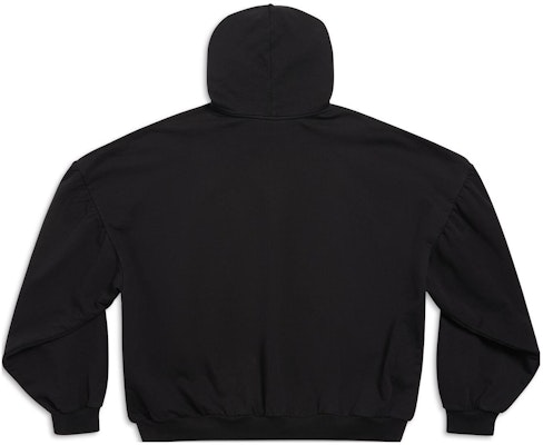Balenciaga FW23 Hoodie Unisex Oversized Hitam Logo Print. 761458TPVG11070 Lookbook Balenciaga FW23 Hoodie Unisex Oversized Hitam Logo Print. 761458TPVG11070