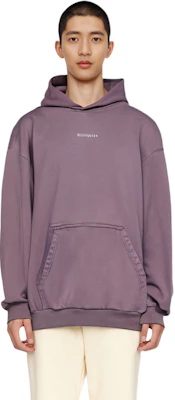 巴黎世家FW23紫色水洗刺绣Logo连帽衫 常规版型 767877TPVK25500 Shop 巴黎世家FW23紫色水洗刺绣Logo连帽衫 常规版型 767877TPVK25500