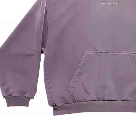 巴黎世家FW23紫色水洗刺绣Logo连帽衫 常规版型 767877TPVK25500 Purchase 巴黎世家FW23紫色水洗刺绣Logo连帽衫 常规版型 767877TPVK25500