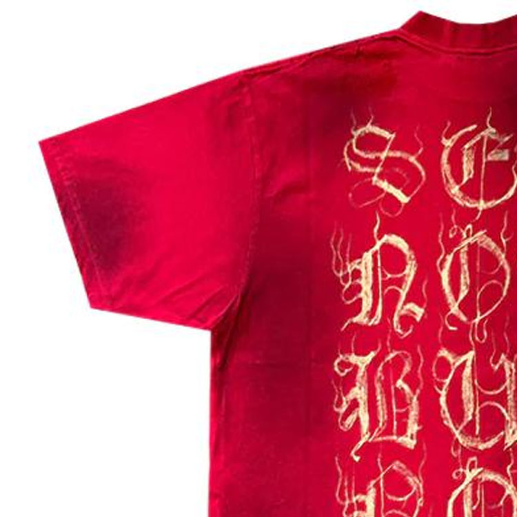 Balenciaga FW23 Red Relaxed Fit Crewneck T-Shirt  Casual Wear. 739784TOVE16400 圖 6