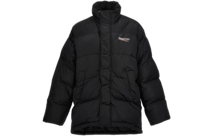 Order Balenciaga FW23 Jaket Kerah Berdiri Logo Solid Warna - Regular Fit 758045TYD361000